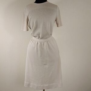 Vintage James Kenrob By Dalton Knit Tow Pc Skirt and Blouse Size M